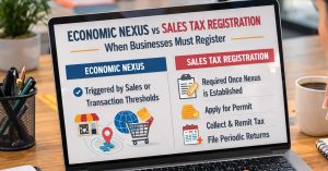 Economic nexus vs sales tax registration