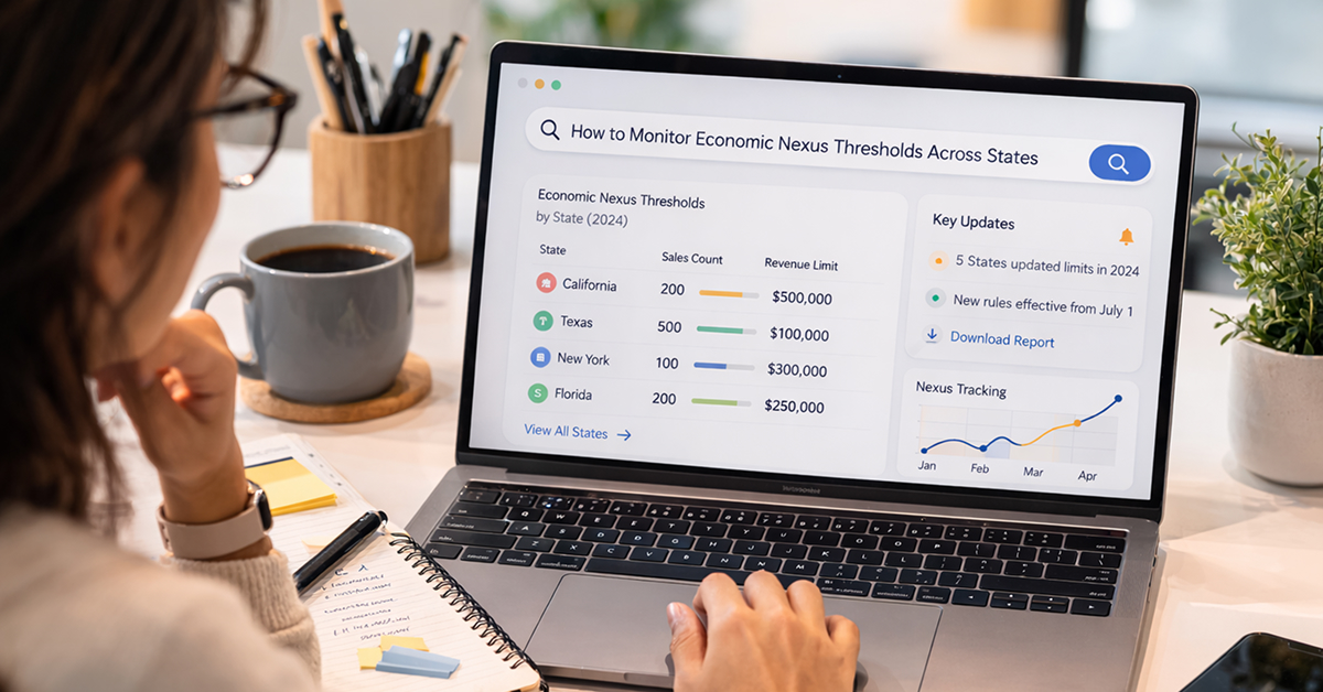 How to monitor economic nexus thresholds